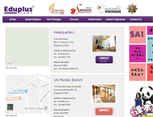 Tablet Screenshot of eduplus.com.sg